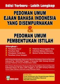 Image of PEDOMAN UMUM EJAAN BAHASA INDONESIA YANG DISEMPURNAKAN & PEDOMAN UMUM PEMBENTUKAN ISTILAH