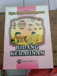 Image of CIPTA KARYA PEMBANGUNAN BIDANG KERAJINAN